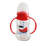 مرضعة Apple بلاستيك يدين 150 مل محدبة