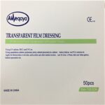 لصقة شفافة 7×8.5 سم مربعة مع امكانية التقشير عبوة 50 قطعة