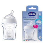 مرضعة الشعور الطبيعي زجاج -150- سيليكون +0M