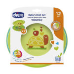 طاقم صحن أكل تشِيكُو أخضر +12M