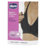 حمالة صدر لفترة الرضاعة مبطن بالقطن من Chicco أسود مقاس 6C