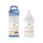 مرضعة بلاستيك -150- سيليكون (برتقالي بنات) 0M+ Slow