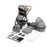 طاقم عربة ونوامة AMBER 2IN1 من ليونيلو STONE GREY