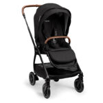 عربة NUNA | TRIV الفاخرة - بغطاء المطر CAVIAR