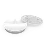 صحن أكل مقسم Divided (تُوِيسْت شِيكْ) WHITE +6M