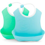 مريقة سيليكون Bib (تُوِيسْت شِيكْ) -2ق- BLUE GREEN +4M