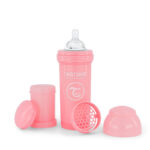 مرضعة طبية مع حافظة حليب (تُوِيسْت شِيكْ) 260 مل PINK