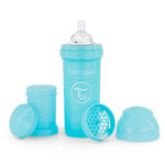 مرضعة طبية مع حافظة حليب (تُوِيسْت شِيكْ) 260 مل BLUE