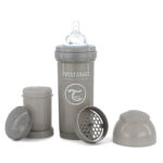 مرضعة طبية مع حافظة حليب (تُوِيسْت شِيكْ) 260 مل GREY