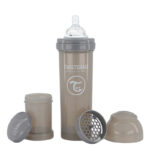 مرضعة طبية مع حافظة حليب (تُوِيسْت شِيكْ) 330 مل GREY