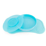 طاقم صحن أكل وصفره لاصقة (تُوِيسْت شِيكْ) BLUE