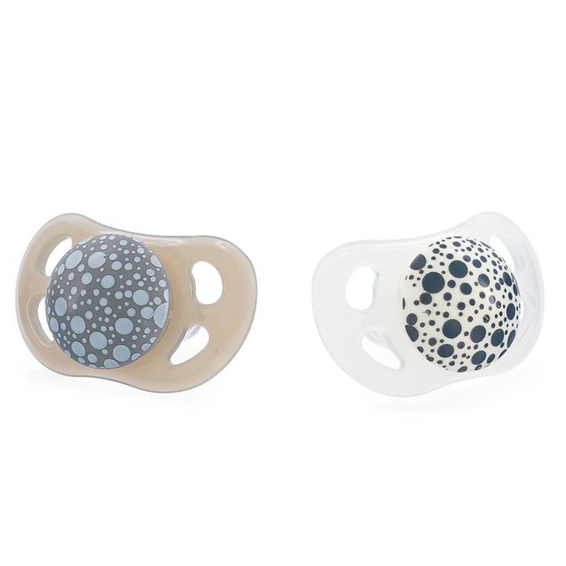 78594 لهاية (تُوِيسْت شِيكْ) -2ق- GREY WHITE | 0-6M - الصورة 1