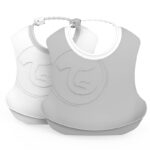 مريقة سيليكون Bib (تُوِيسْت شِيكْ) -2ق- GREY WHITE +4M