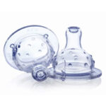 حلمة مرضعة -2ق- NUBY سيليكون +4M