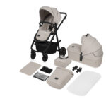 طاقم عربة ونوامة AMBER PLUS 2IN1 من ليونيلو BEIGE SAND #حديث