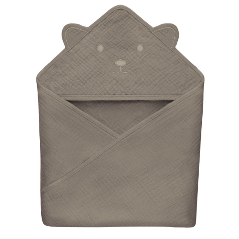منشف حمام MUSLIN HOODED TOWEL من ليونيلو BEIGE CAPPUCCINO #حديث