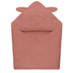 منشف حمام MUSLIN HOODED TOWEL من ليونيلو RED CORAL #حديث